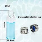 Headsapce Clear Borosilicate Glass Vials, 100 Pack