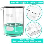 ONiLAB 5-Piece Glass Measuring Beaker Set