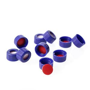 Blue Screw Thread Vial Caps, 9-425, 100 Pack
