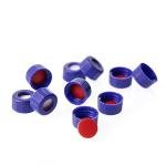 Blue Screw Thread Vial Caps, 9-425, 100 Pack