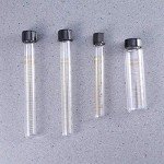 Graduated Glass Test Tubes with Screw Caps - 8 Pcs
