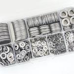 304 Stainless Steel Flat Washers Set - 580 Pieces