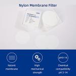 100 Pack Nylon Disc Membrane Filters 47mm 0.22µm