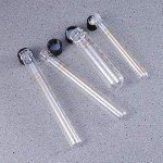 Graduated Glass Test Tubes with Screw Caps - 8 Pcs