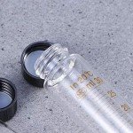 Graduated Glass Test Tubes with Screw Caps - 8 Pcs