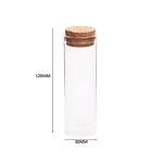 60ml Clear Glass Test Tubes with Cork Stoppers