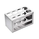 Stainless Steel Test Tube Holder Rack - 8 Hole