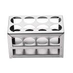 Stainless Steel Test Tube Holder Rack - 8 Hole