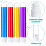 200 Clear Plastic Test Tubes with Caps - 10 ml