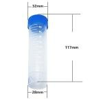 Eowpower 30-Pack 50ml Plastic Test Tubes