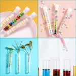 200 Clear Plastic Test Tubes with Caps - 10 ml