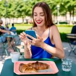 20 Pcs Colorful Plastic Fast Food Serving Trays