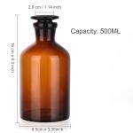 Kestun 500ml Narrow Mouth Glass Reagent Bottle