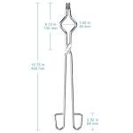16-Inch Stainless Steel Crucible Tongs for Labs