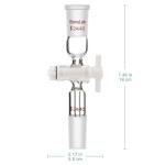 StonyLab Glass Vacuum Flow Control Adapter 24/40