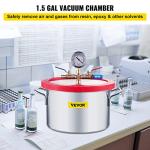 1.5 Gallon Vacuum Chamber for Gas Extraction