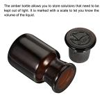 PATIKIL 60mL Wide Mouth Glass Reagent Bottle