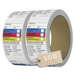 SDS Stickers - 500 Chemical Marking Decals