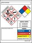 Chemical Safety Data Labels - Roll of 250