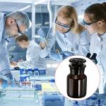 PATIKIL 60mL Wide Mouth Glass Reagent Bottle