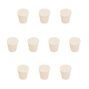 StonyLab 10-Pack White Tapered Rubber Stoppers