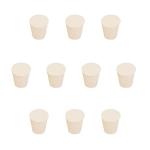 StonyLab 10-Pack White Tapered Rubber Stoppers