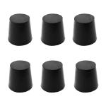 6pcs Rubber Stopper Set for Lab & Home Use