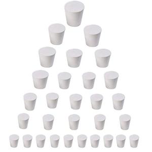 30 Pack Assorted Solid Rubber Lab Stoppers