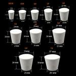 30 Pack Assorted Solid Rubber Lab Stoppers