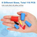 Silicone Rubber Tapered Plugs - 110PCS Set