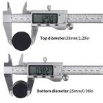 9 Pack Solid Rubber Stoppers - Size #6 Black