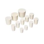 22-Piece Tapered Rubber Stoppers Set for Labs