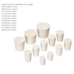 22-Piece Tapered Rubber Stoppers Set for Labs