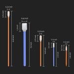 Wellgler 5.1" Foam Cleaning Swabs (300 pcs)