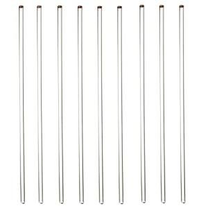 9-Pack 12" Glass Stirring Rods with Round Ends