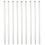 9-Pack 12" Glass Stirring Rods with Round Ends