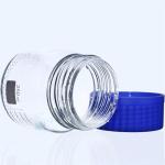 6 Pack Graduated Borosilicate Glass Reagent Bottles