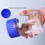 6 Pack Graduated Borosilicate Glass Reagent Bottles