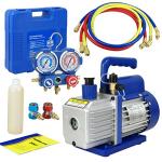 F2C 3.5CFM Vacuum Pump Kit with Gauge Set