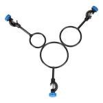 StonyLab Iron Support Retort Ring Set - 3 Pieces