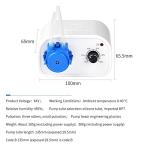 Kamoer NKCP Small 12V Peristaltic Pump, Adjustable Flow