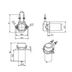 Kamoer Miniature 12V DC Peristaltic Pump 220ml/min