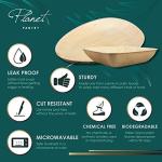 Biodegradable 7" Palm Leaf Square Plates (25 pcs)