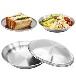 Korean Stainless Steel Camping Plate Set of 4