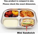 Korean Stainless Steel Divided Plates for Kids - Set of 2