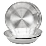 Korean Stainless Steel Camping Plate Set of 4