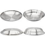 Korean Stainless Steel Camping Plate Set of 4