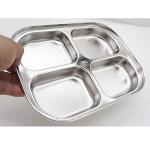 Korean Stainless Steel Divided Plates for Kids - Set of 2