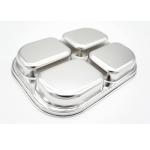 Korean Stainless Steel Divided Plates for Kids - Set of 2