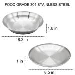 Korean Stainless Steel Camping Plate Set of 4
